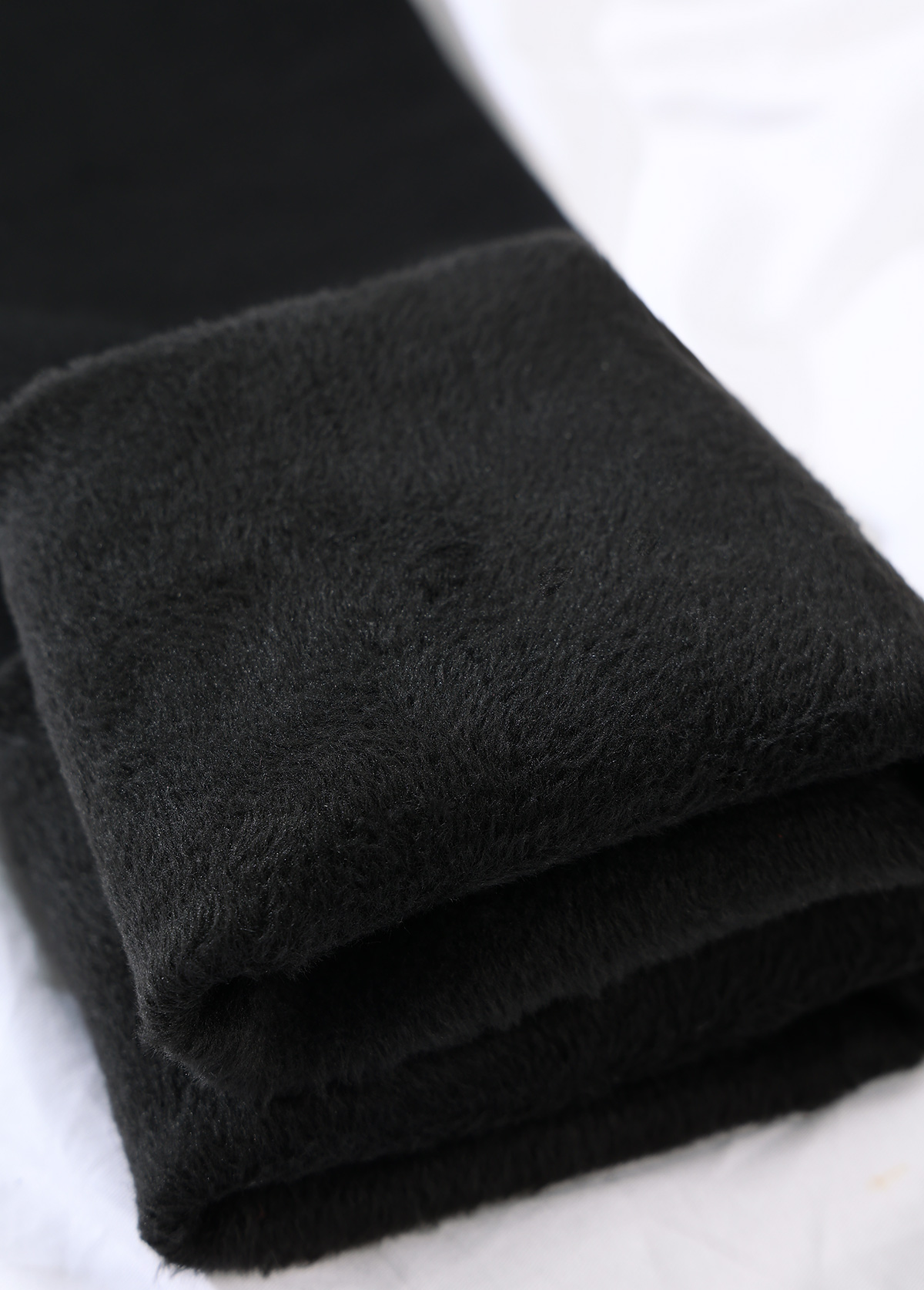 High Waisted Black Fleece Thickening Leggings