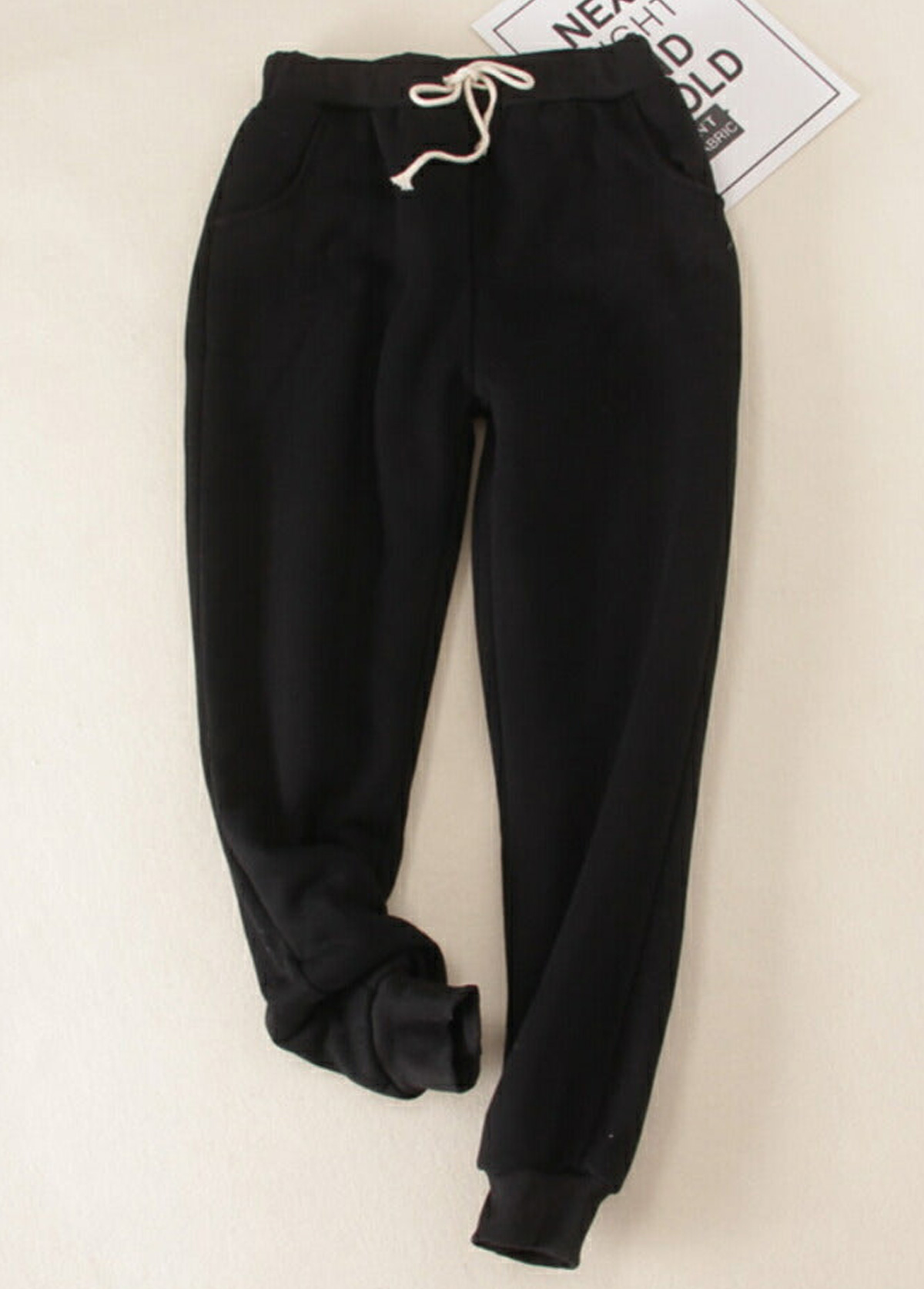 Plush Jogger High Waisted Drawastring Pants